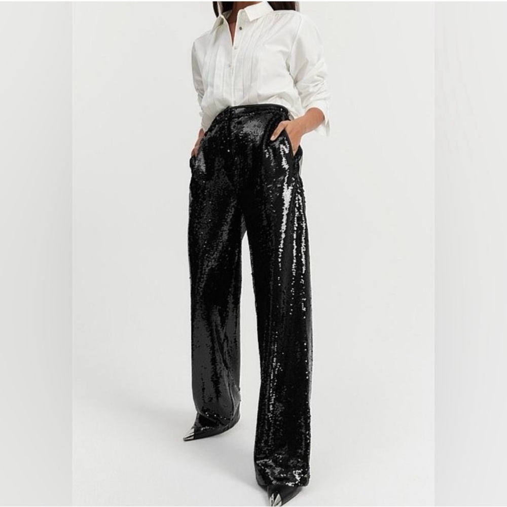 Zara Sequin Trouser NWT